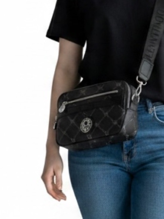 Valentino Orlandi Handbags - Valentino Orlandi NWT Black and Silver Camera Bag